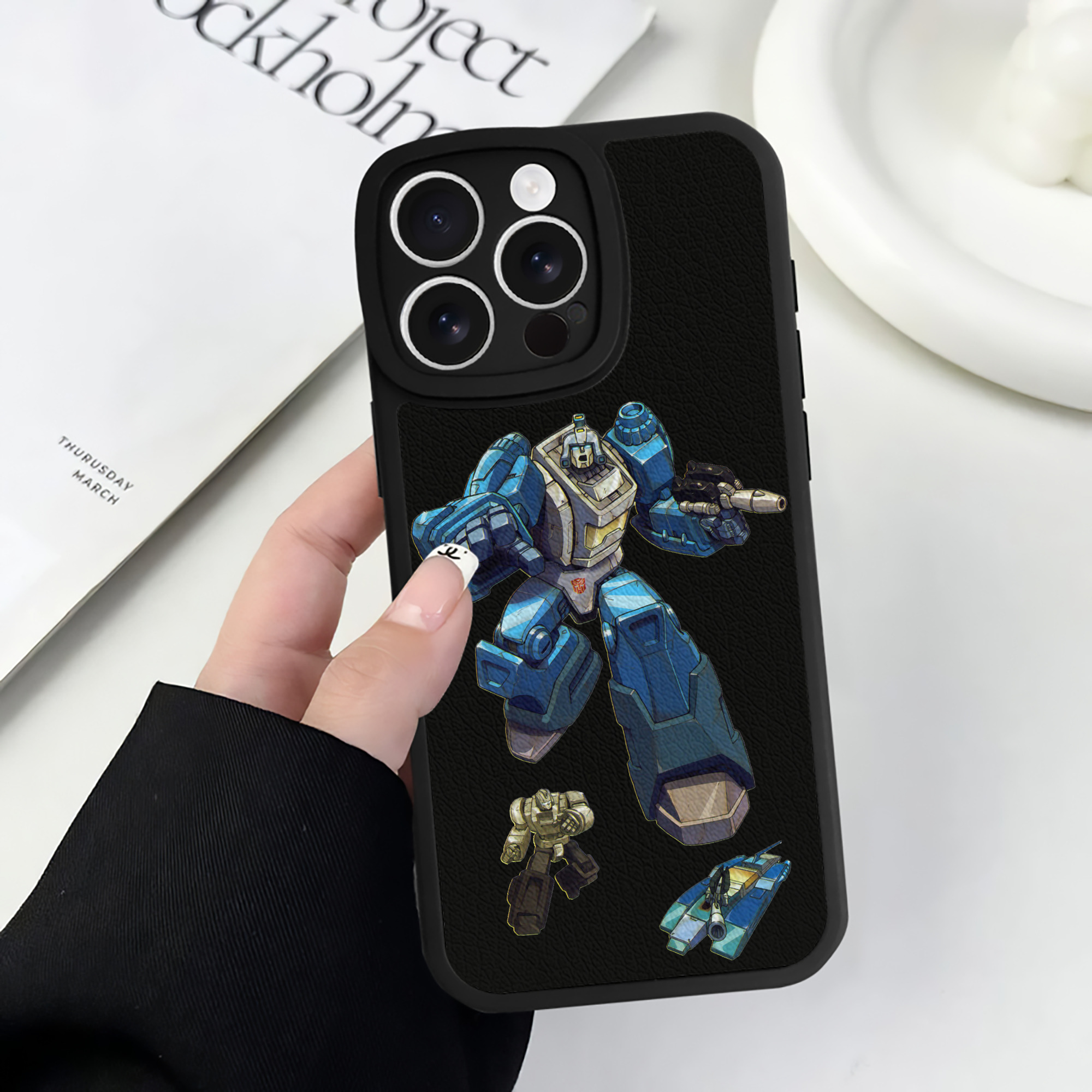 （画像用）  【iPhone 16シリーズ対応】シリコンスマホケース（レザー調） 材質：シリコン